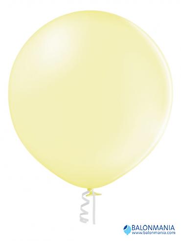 Limun žuti soft pastel balon jumbo 60 cm