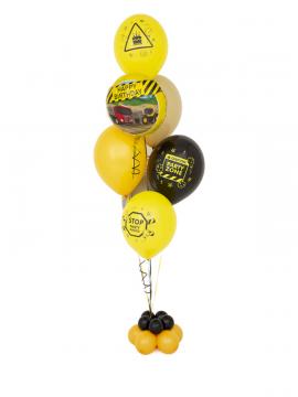 Balonska dekoracija BAGER helijski buket standard