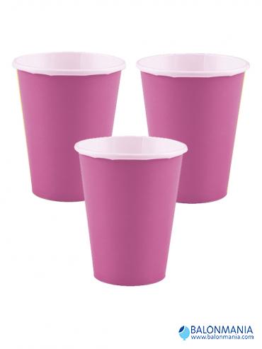 Papirnate party čaše pink 250 ml 8/1