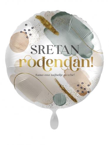 Folijski balon "Sretan rođendan!"