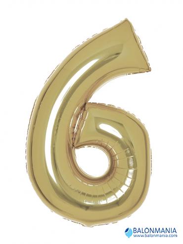 Balon broj 6 BIJELO ZLATO