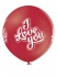 Jumbo veliki balon VOLIM TE 60 cm