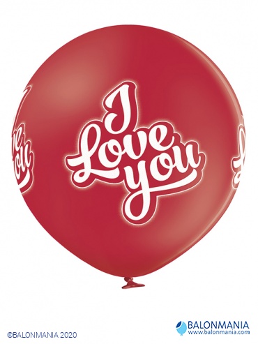 Jumbo veliki balon VOLIM TE 60 cm