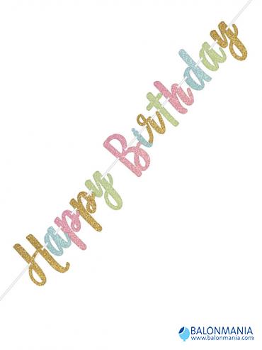 Baner Happy Birthday Confetti Fun papirnati