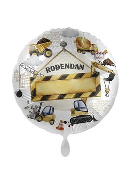Folijski balon "Rođendan" s personaliziranom porukom na helij