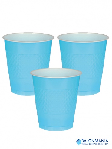 Čaše caribbean plave 355 ml 10/1 plastične