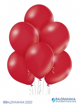 Crveni baloni metal lateks 30 cm (50 kom)
