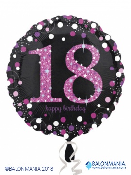 Balon Pink Celebration 18 folijski standard