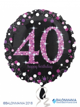 Balon 40 Pink Celebration folijski standard