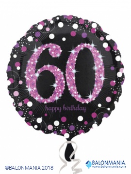 Balon na helij Pink Celebration 60 