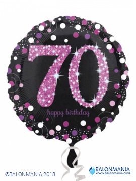 Balon na helij Pink Celebration 70