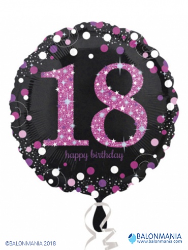 Balon Pink Celebration 18 folijski standard