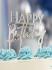 Ukras za tortu Cake Topper Happy Birthday Silver