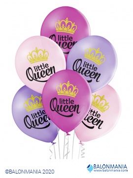 Balon lateks Little Queen 6 kom.