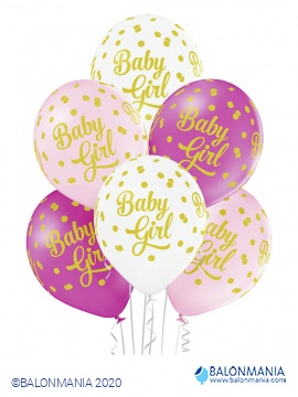 Baby Girl baloni lateks 30 cm (6 kom)