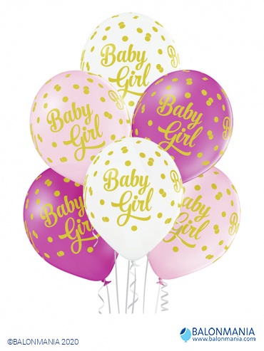 Baby Girl baloni lateks 30 cm (6 kom)