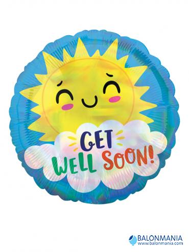 Balon Brzo ozdravljenje Get Well Happy Sun