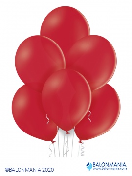 Pastelni crveni baloni lateks 30cm (50 kom)