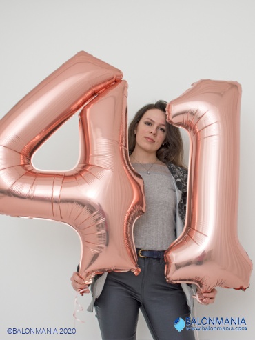 Veliki baloni helij BROJEVI ROSE GOLD