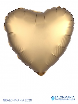 Folijski balon zlatni srce SATIN LUXE