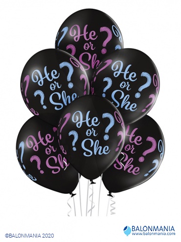 Gender reveal baloni za otkrivanje spola 6 kom 