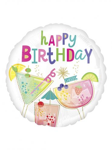 Balon Sretan rođendan Cocktail Surprise