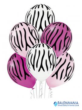 Baloni zebra print 6 kom. 