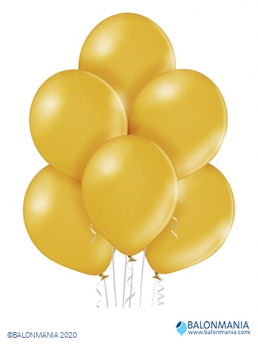 Zlatni baloni metal latex 30 cm (50 kom)