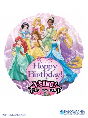 Happy Birthday Princess svirajući balon folijski jumbo