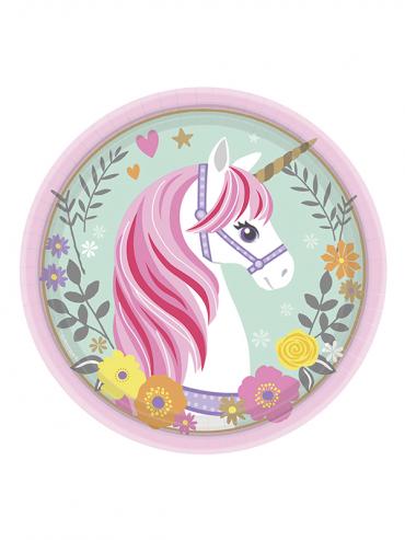 Papirnati tanjuri "Magical Unicorn" - 18cm (8/1)