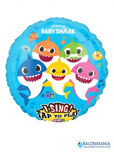 Balon koji svira BABY SHARK folijski jumbo