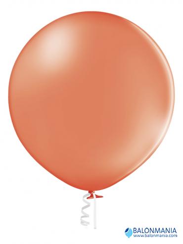 Koraljno crveni pastel balon jumbo 60 cm
