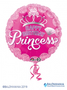 Princeza rođendanski balon folijski