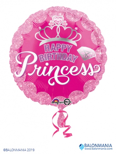 Princeza rođendanski balon folijski