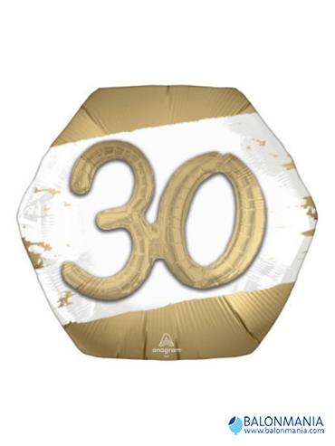 Balon broj 30 multibalon na helij