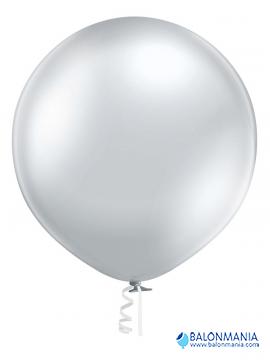 Glossy srebrni balon jumbo lateks 60cm 