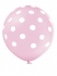 Veliki pink balon s točkicama 60 cm lateks