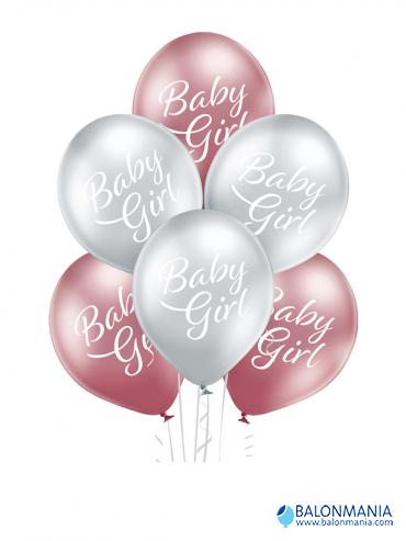 BABY GIRL Glossy baloni premium 6 kom.