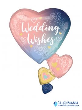Folijski balon za vjenčanje Wedding Wishes