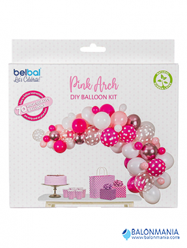 Uradi sam girlanda iz balona - dekoracijski set PINK
