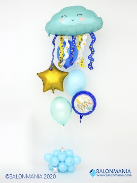 Buket balona za rođenje LITTLE STAR premium