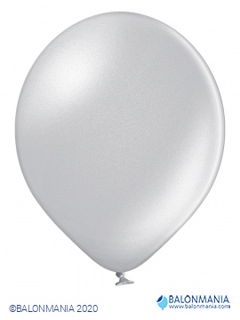 Srebrni baloni metalik latex 30cm (50 kom)