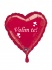 Balon s natpisom VOLIM TE folijski balon srce standard