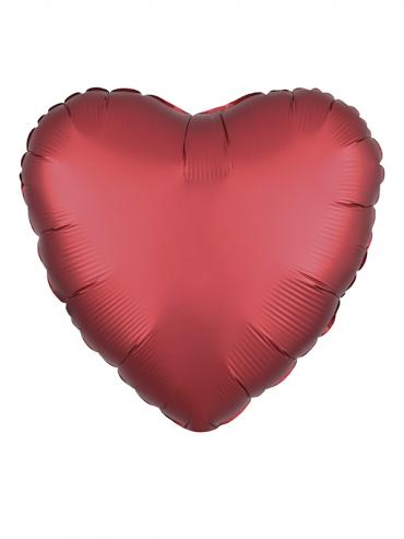 Balon srce crveni SILK LUSTRE folijski