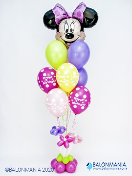Buket balona "Minnie Mouse" premium