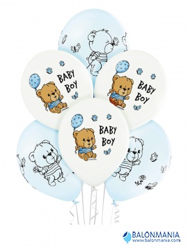 Baloni za rođenje Cute Baby Boy 6 kom