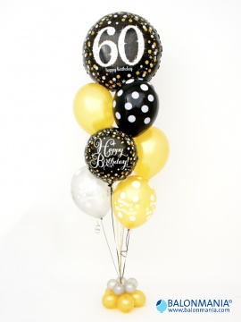 Helijski buket "Baloni 60. rođendan"