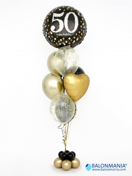 Helijski buket "Baloni 50. rođendan"