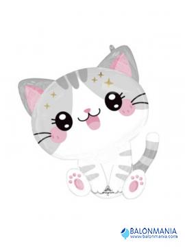 Balon na helij Mačka KAWAII KITTY