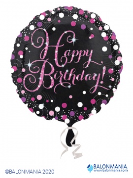 Pink Celebration rođendanski balon folijski